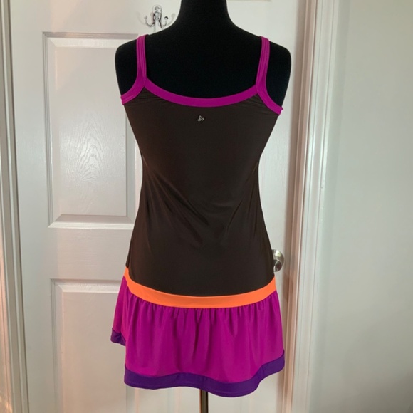 Prana Mauve Colorblock Swim Dress Size Small - Picture 4 of 8